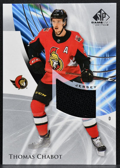 2020-21 SP Game Used Silver Jersey Thomas Chabot 56 Ottawa Senators Jersey 3230