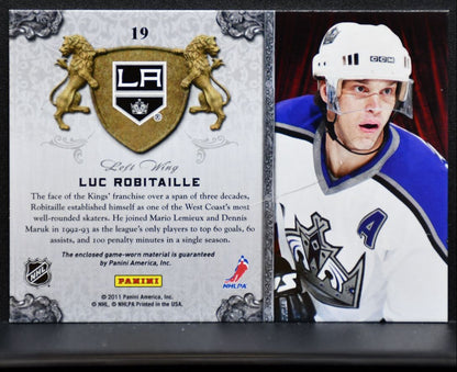 2011-12 Panini Crown Royale All The Kings Men Memorabilia Robitaille Jersey 5845