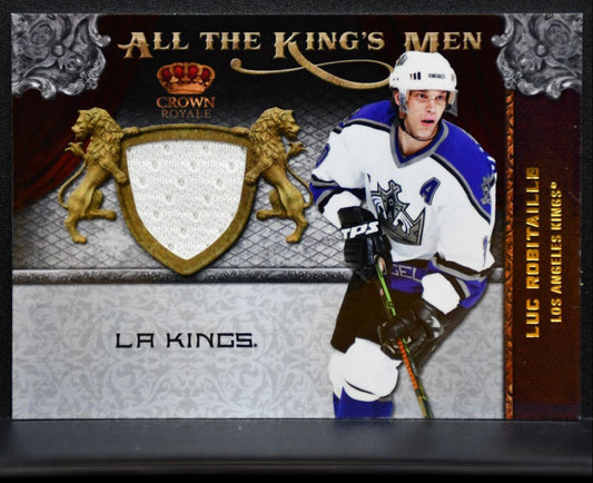 2011-12 Panini Crown Royale All The Kings Men Memorabilia Robitaille Jersey 5845