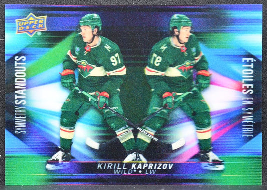 2023-24 UD Tim Hortons Symmetry Standouts Kirill Kaprizov 3D-15 Minnesota Wild 8532