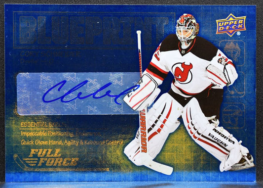 2015-16 UD Full Force Blueprint Autograph Cory Schneider BP-CS Devils Auto 8919