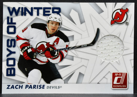 2010-11 Donruss Boys of Winter Zach Parise 73 New Jersey Devils Jersey 2426