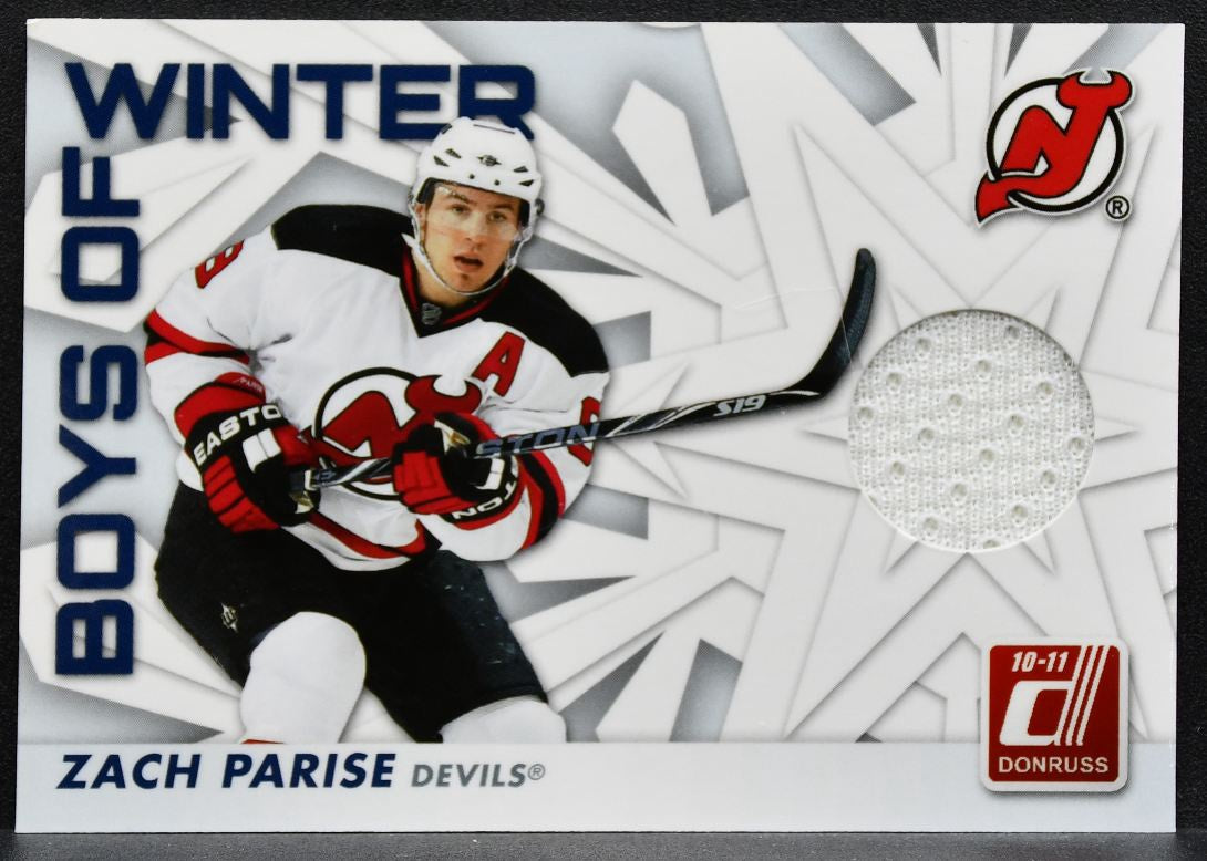 2010-11 Donruss Boys of Winter Zach Parise 73 New Jersey Devils Jersey 2426