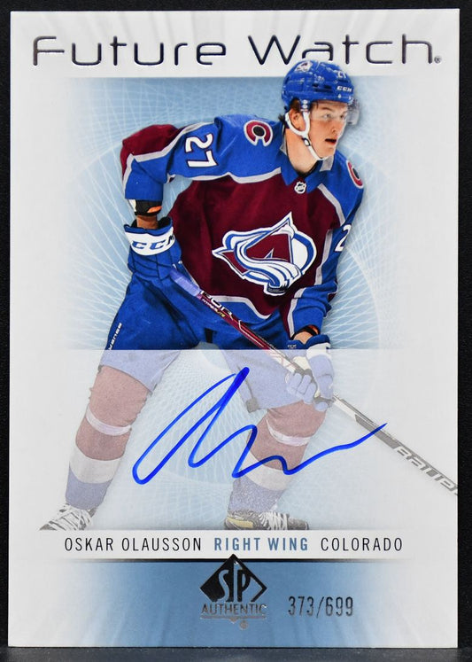 2022-23 SP Authentic Retro Future Watch Auto Oskar Olausson RFWA-OO RC Auto /699