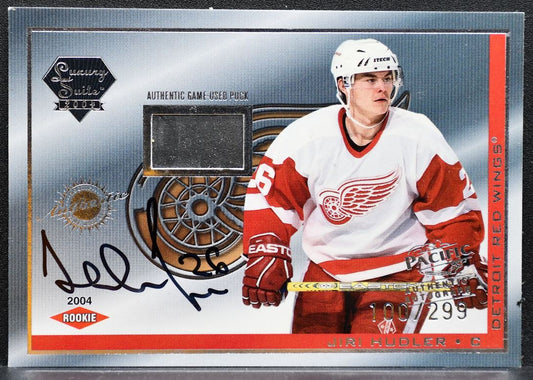 2003-04 Pacific Luxury Suite Rookie Jiri Hudler Red Wings RC Auto 100/299 8290