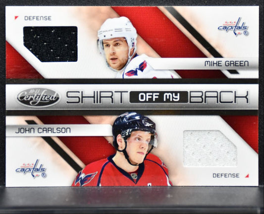 2010-11 Panini Shirt Off My Back Combos Green/Carlson 183/250 Jersey 4763