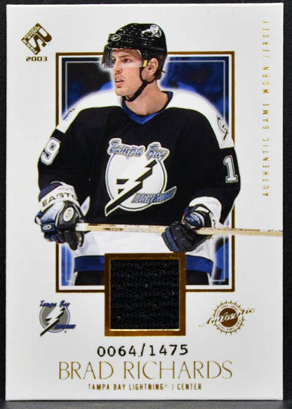 2002-03 Pacific Private Stock Reserve Brad Richards Lightning /1475 Jersey 2960