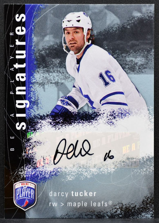 2007-08 Upper Deck Be A Player Signatures Darcy Tucker Maple Leafs Auto 7660