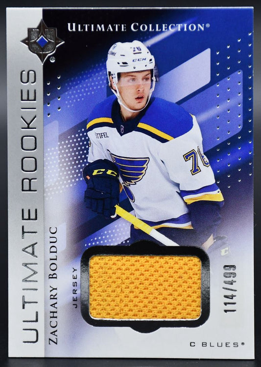 2024-25 UD Ultimate Collection Zachary Bolduc 161 St. Louis Blues RC /499 Jersey