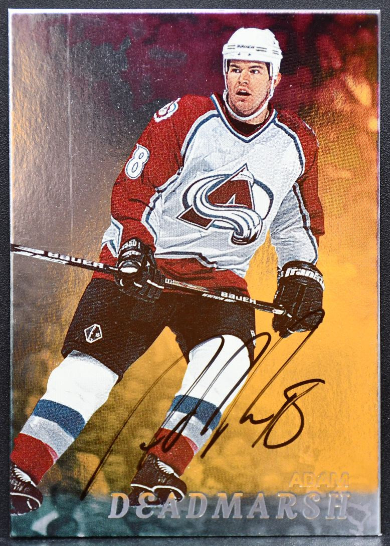 1998-99 Be a Player Autographs Adam Deadmarsh 36 Colorado Avalanche Auto 8744