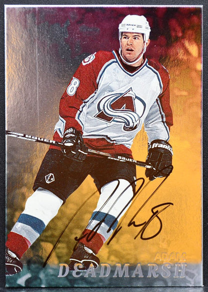 1998-99 Be a Player Autographs Adam Deadmarsh 36 Colorado Avalanche Auto 8744
