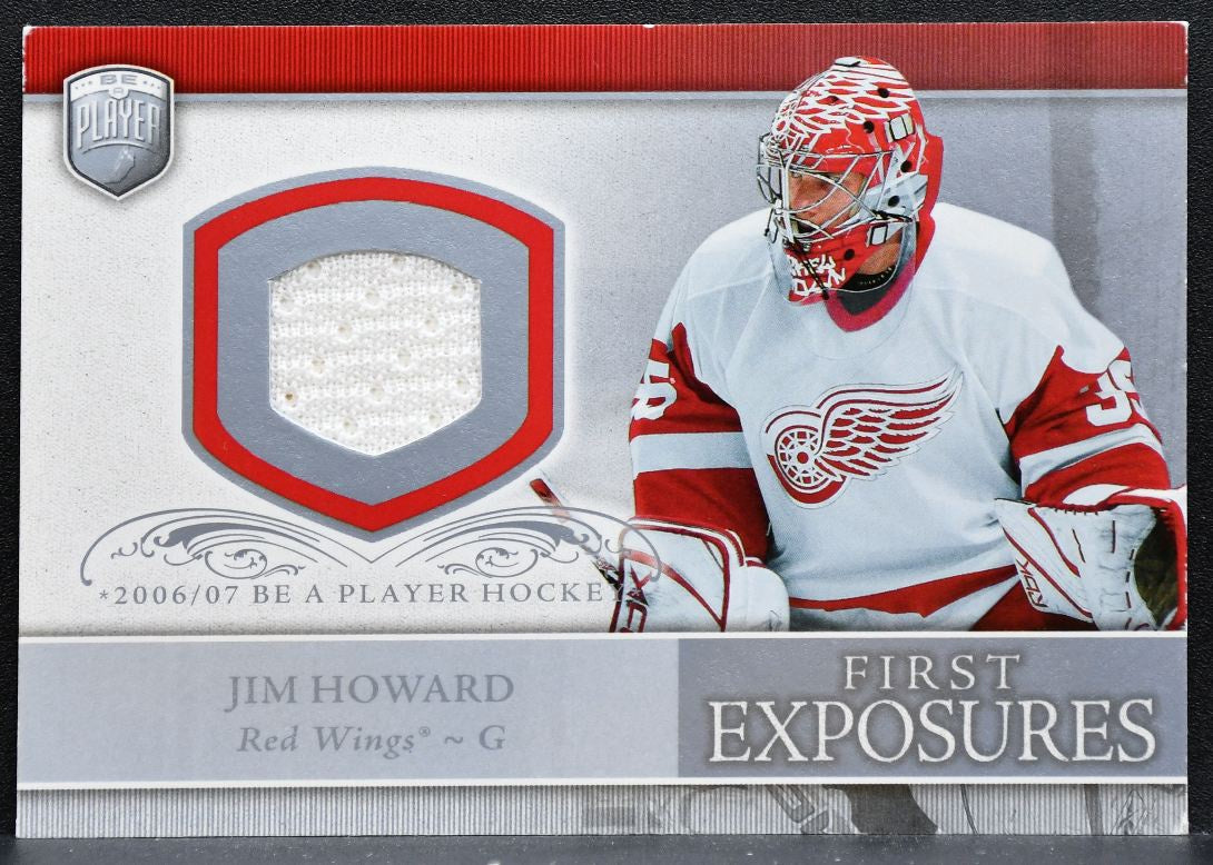 2006-07 UD Be A Player Portraits First Exposures Jimmy Howard Jersey 6281