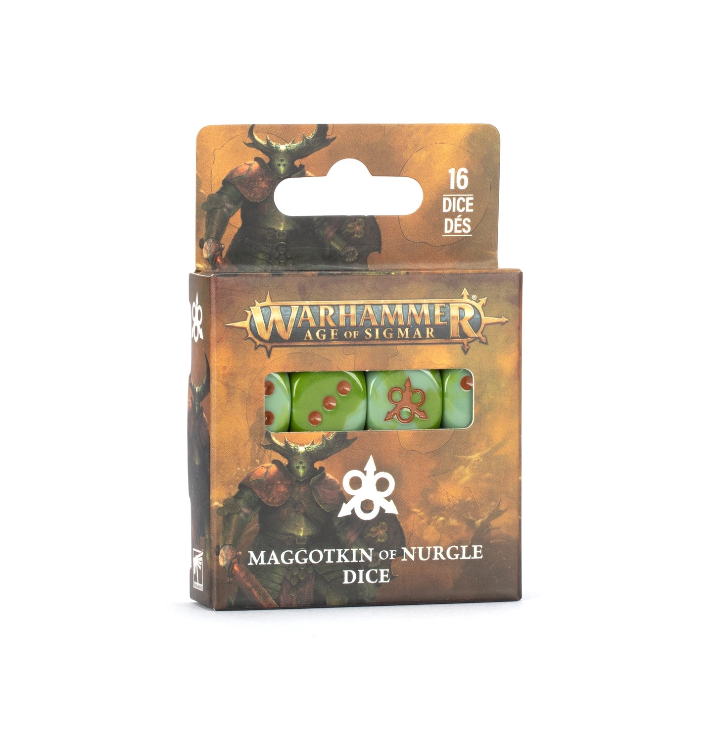 Age Of Sigmar Maggotkin Of Nurgle Dice (PRE ORDER) (RELEASE 17 JAN)
