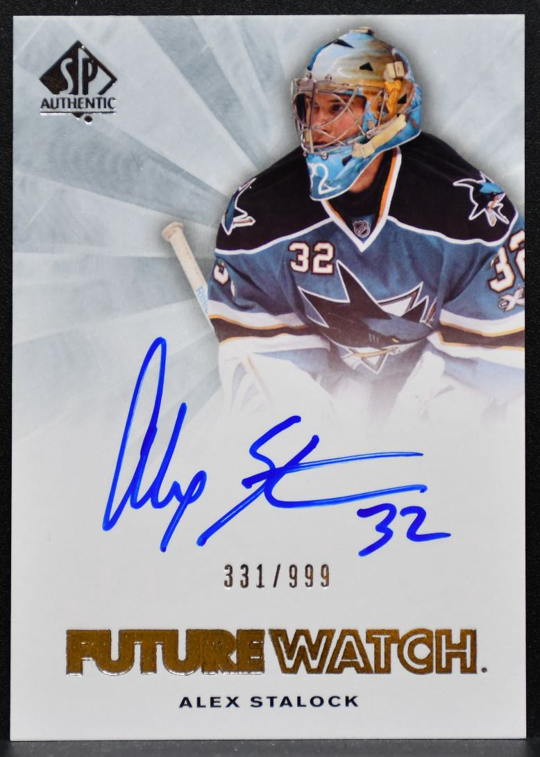 2011-12 SP Authentic Future Watch Auto Alex Stalock Sharks RC Auto 331/999 6051