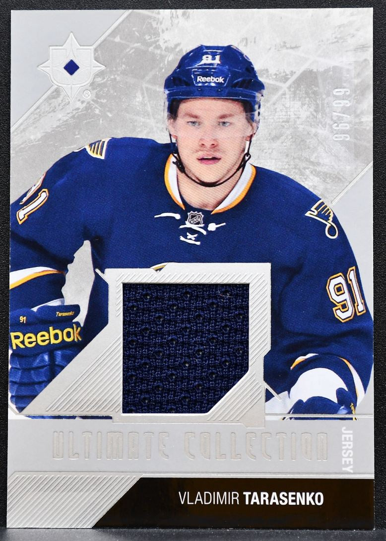 2014-15 UD Ultimate Collection Game Jersey Vladimir Tarasenko 96/99 Jersey 4980