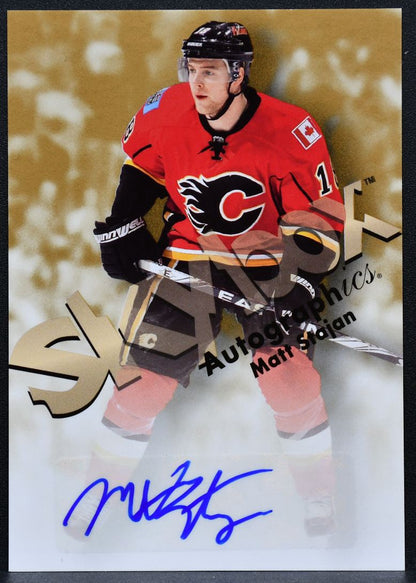 2012-13 Fleer Retro Autographics 1999 Matt Stajan 99-MS Calgary Flames Auto 1493