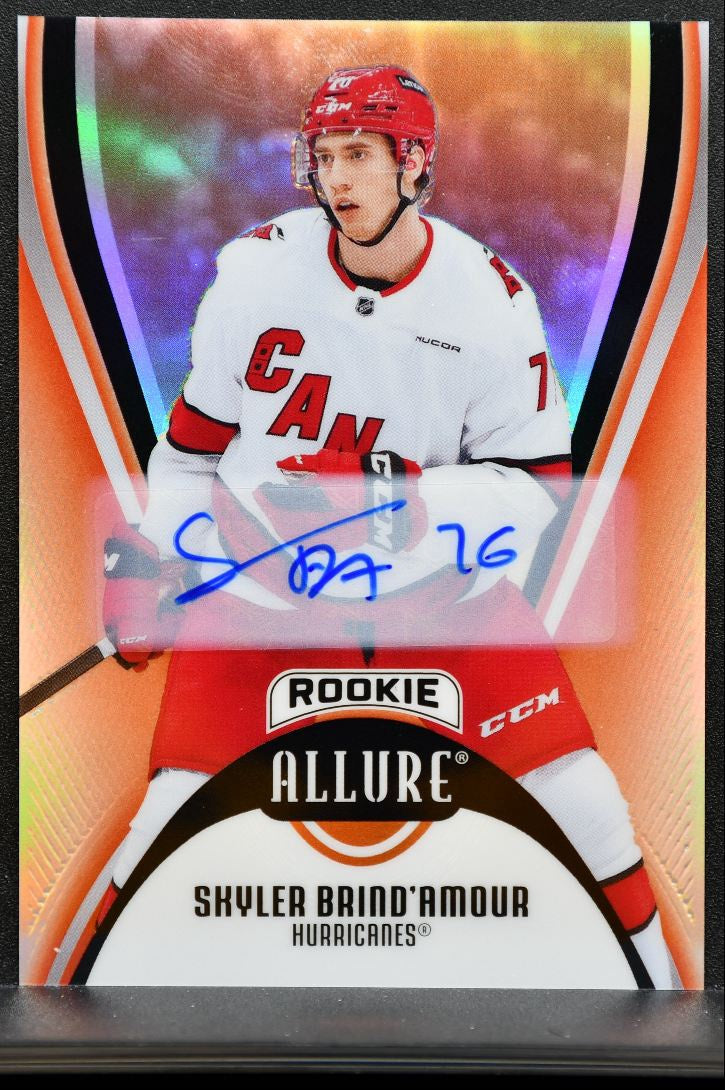 2025-26 UD Allure Rookie Red Rainbow Auto Skyler Brind'Amour RC Auto 2362