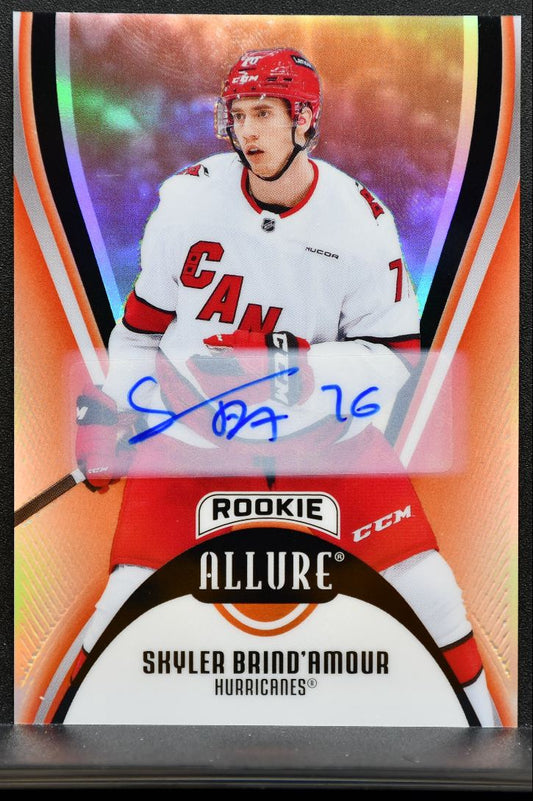 2025-26 UD Allure Rookie Red Rainbow Auto Skyler Brind'Amour RC Auto 2362