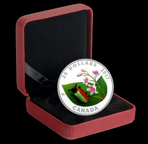 2017 $20 1 oz Fine Silver Coin - Little Creatures: Dogbane beetles (156050)
