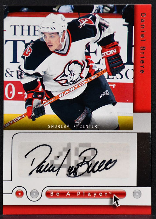 2005-06 UD Be a Player Signatures Daniel Briere DB Buffalo Sabres Auto