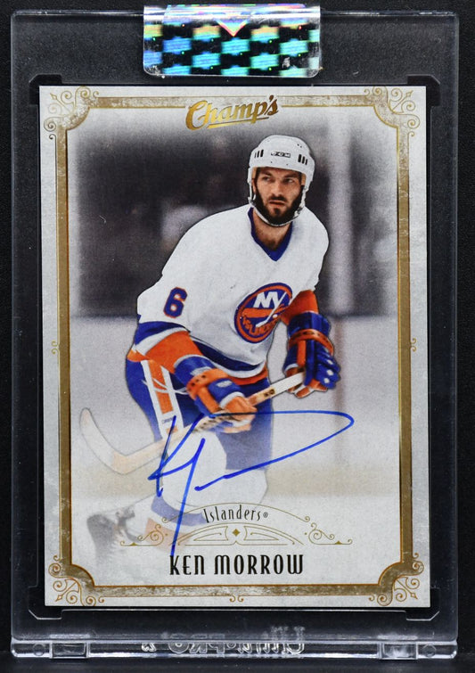 2021-22 UD Clear Cut Champs Ken Morrow C-KM New York Islanders Auto