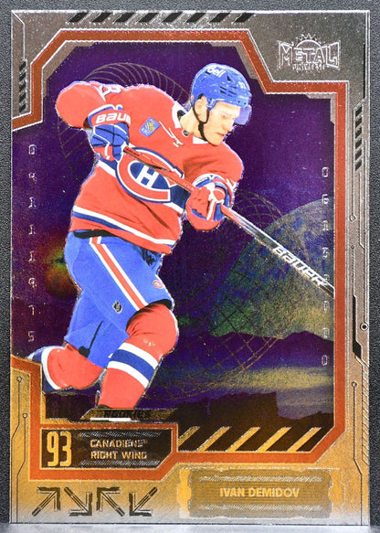 2025-26 SkyBox Metal Universe Rookie Ivan Demidov 150 Montreal Canadiens RC 9751