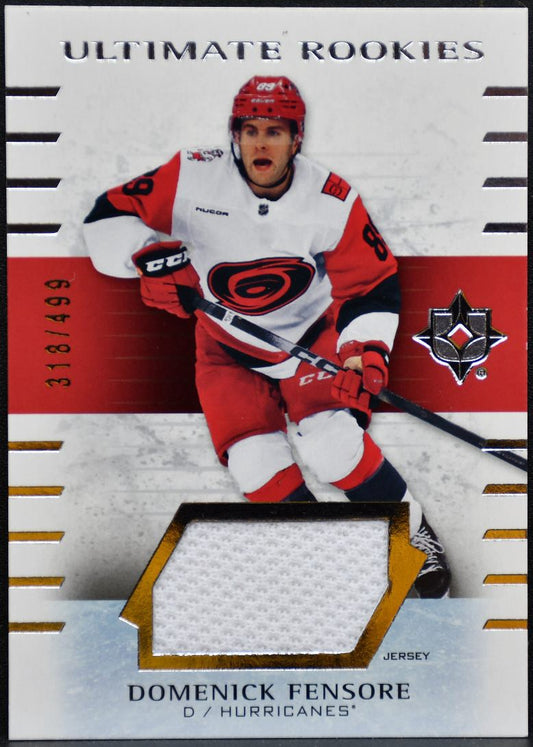 2025-26 UD Ultimate Collection Rookies Fensore Hurricanes RC /499 Jersey 4181