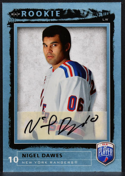 2006-07 Upper Deck Be A Player Rookie Autographs Nigel Dawes 227 RC Auto 5133