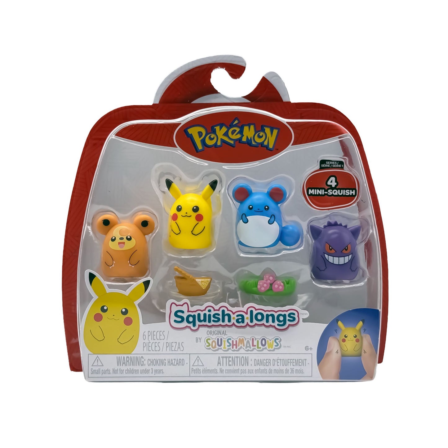 Pokemon Squishalongs - Maril, Teddiursa, Gengar & Pikachu