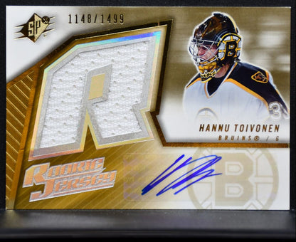2005-06 SPx Rookie Jersey Auto Hannu Toivonen RC Auto 1148/1499 Jersey 6835