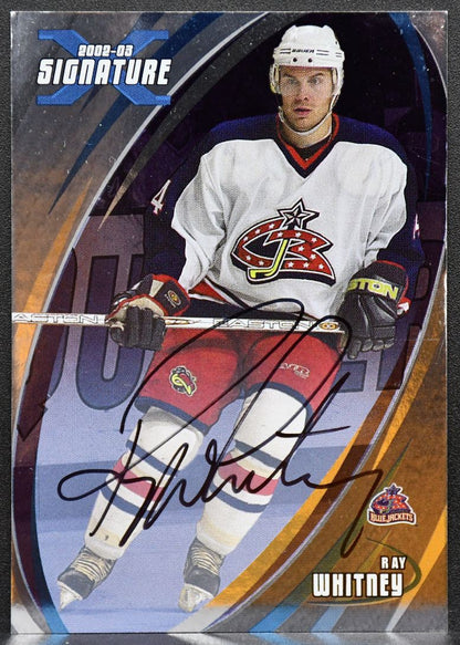2002-03 In The Game Signature Ray Whitney 045 Columbus Blue Jackets Auto 8096