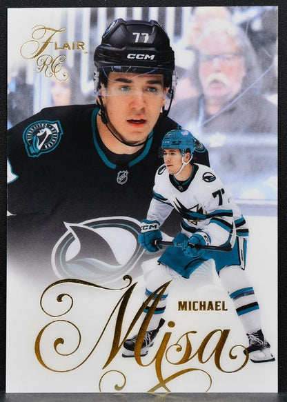 2025-26 Flair Rookies Michael Misa 196 San Jose Sharks RC 8624