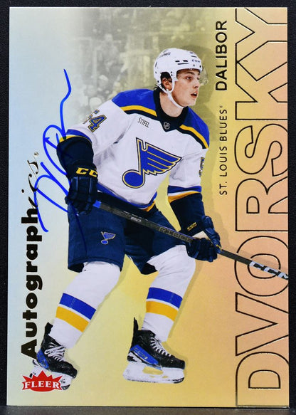 2025-26 Flair Autographics Dalibor Dvorsky A-DD St. Louis Blues RC Auto 6927