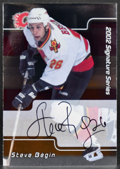 2002-03 Be a Player Signature Series Autograph Steve Begin 228 Flames Auto 7877