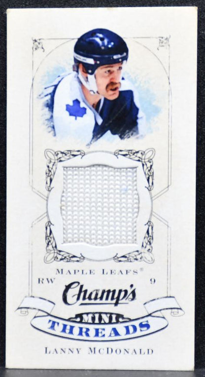 2008-09 Upper Deck Champ's Mini Threads Lanny McDonald Maple Leafs Jersey 3531