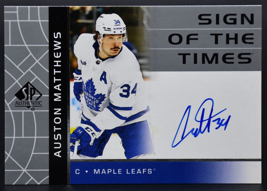 2022-23 SP Authentic Auston Matthews RSOTT-AM Toronto Maple Leafs Auto