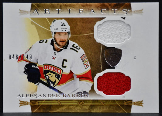 22-23 UD Artifacts Horizontal Material Aleksander Barkov Panthers /149 Jersey 2691