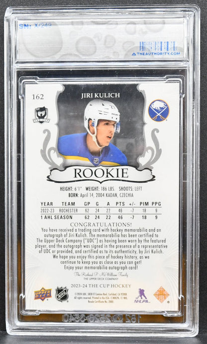 2023-24 UD The Cup Base Set Rookie Auto Patch Jiri Kulich RC Auto Patch 5824