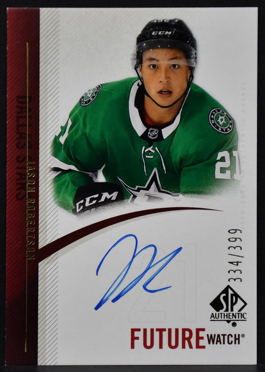 20-21 SP Authentic Retro Future Watch Auto Jason Robertson Dallas Stars RC /399 4528