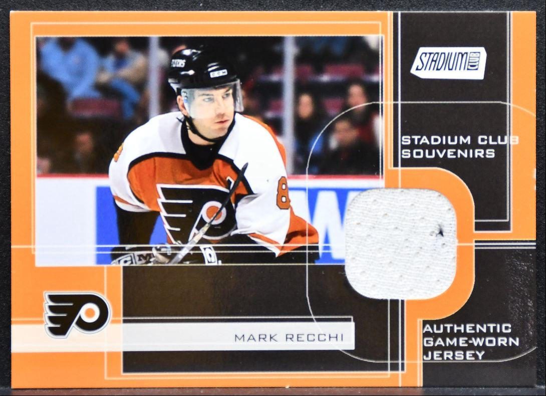 2001-02 Topps Stadium Club Souvenirs Mark Recchi SCS-MR Flyers Jersey 2318