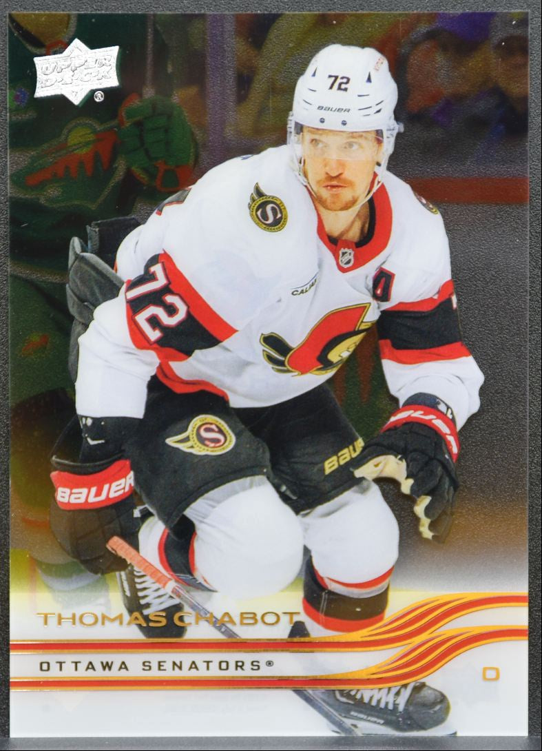 2025-26 Upper Deck Series 1 Clear Cut Thomas Chabot 119 Ottawa Senators 0535