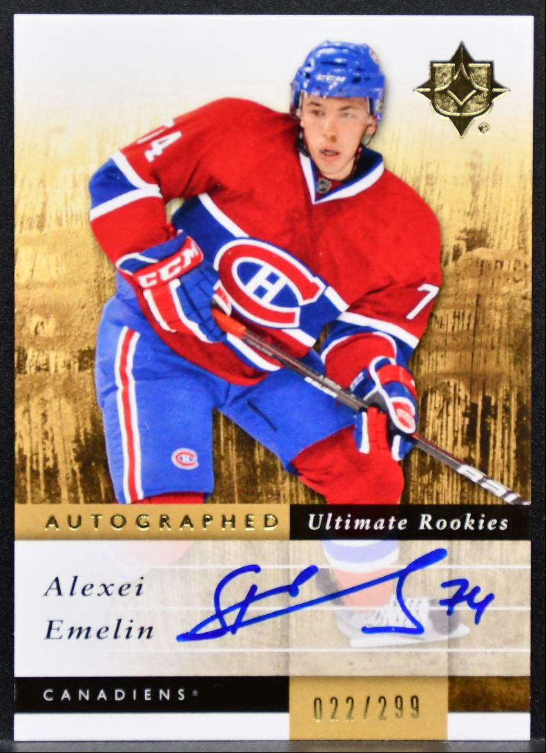 2011-12 UD Ultimate Collection Autographed Rookie Emelin RC Auto 022/299 3780