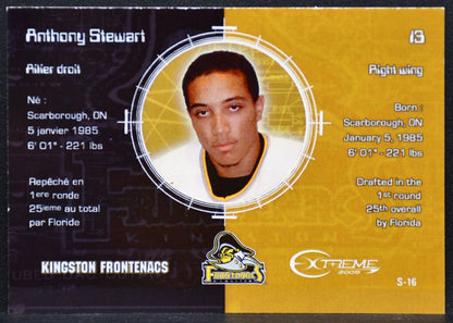 2005-06 Extreme Kingston Freontenacs Stewart 13 Frontenacs Auto 253/400 1653