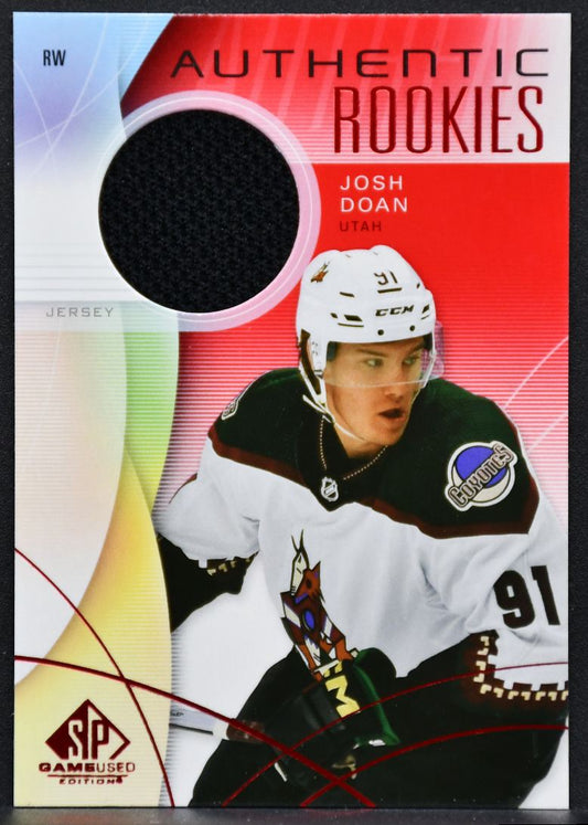 24-25 SP Game Used Authentic RCs Red Jersey Josh Doan 209 Coyotes RC Jersey 2806