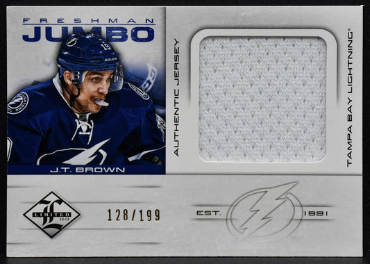 2012-13 Panini Limited Freshman Jumbo  Brown Lightning RC 128/199 Jersey 3695