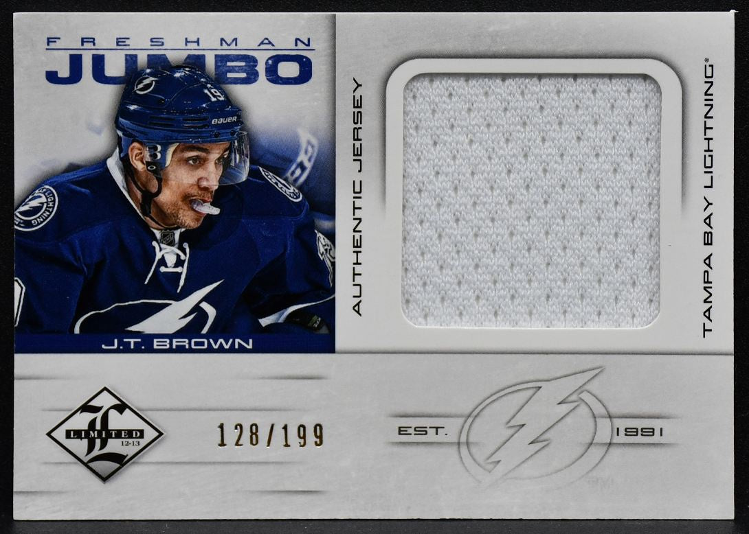 2012-13 Panini Limited Freshman Jumbo  Brown Lightning RC 128/199 Jersey 3695