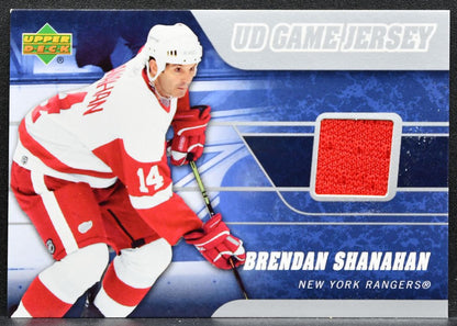 2006-07 Upper Deck Series 1 UD Game Jerseys Brendan Shanahan Rangers Jersey 2457