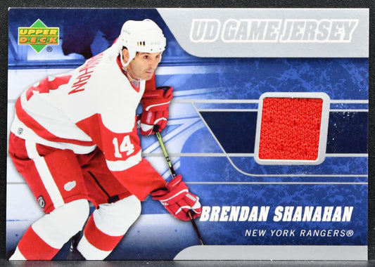 2006-07 Upper Deck Series 1 UD Game Jerseys Brendan Shanahan Rangers Jersey 2457