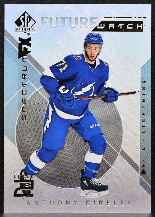 2018-19 SP Authentic Spectrum FX Future Watch Anthony Cirelli S-86 RC 7701