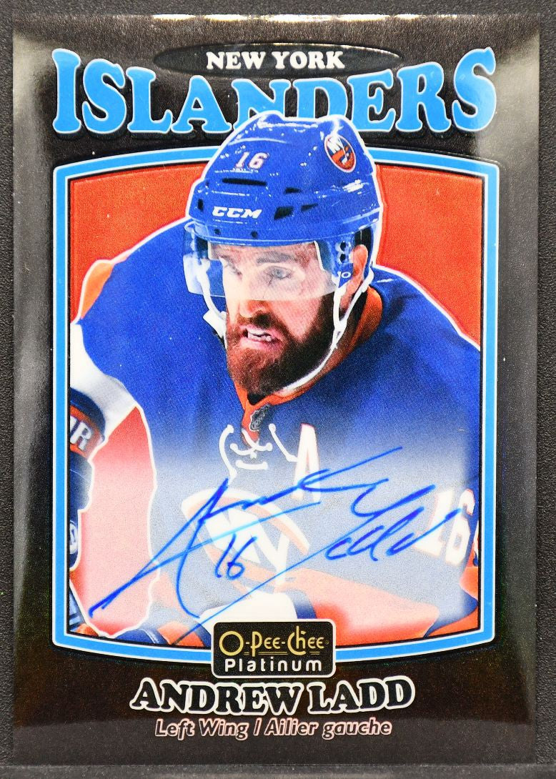 2016-17 OPC Platinum Retro Black Rainbow Andrew Ladd R-2 Islanders Auto 2582